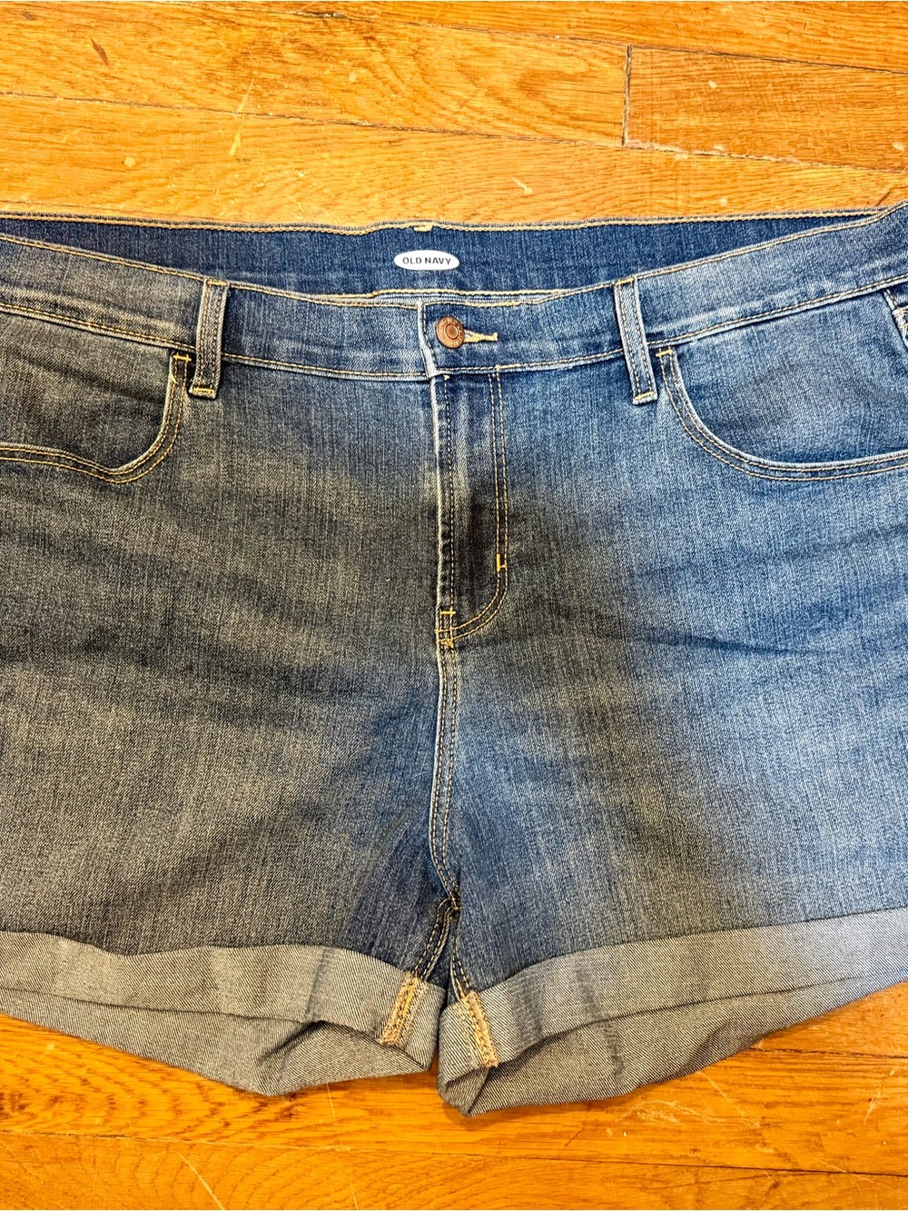 Old Navy Blue Rolled-Hem Denim Shorts